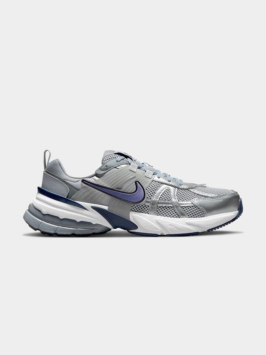 Image of Sneakers. Productname: Nike Men's Nike V2K Run Sneakers in WOLF GREY/MIDNIGHT NAVY-COOL G colour by brand - Nike