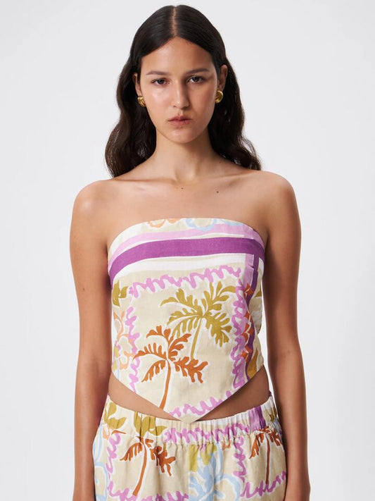 Image of Accessories. Productname: Lulu & Rose Serena Scarf Top in Cabana colour by brand - Lulu & Rose