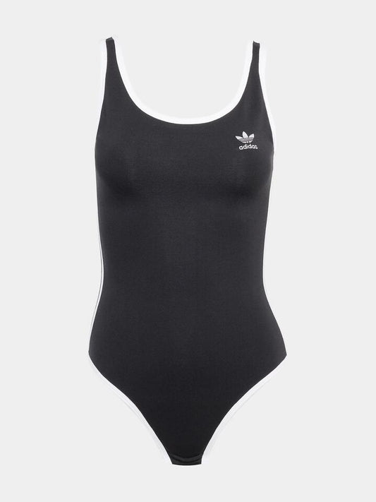 Image of a model wearing Tops. Productname: Adidas 3S Bodysuit in Black colour by brand - Adidas