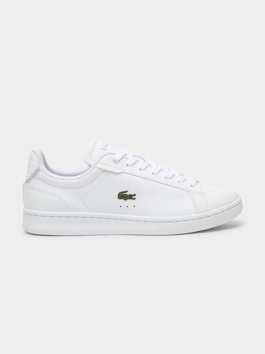 Image of Sneakers. Productname: Lacoste Womens Carnaby Pro BL Tonal Sneakers in White/White colour by brand - Lacoste