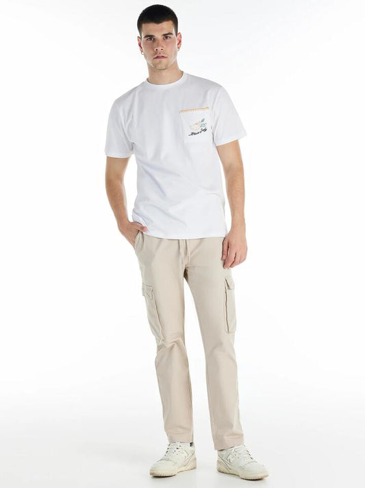 Image of a model wearing Tops. Productname: Nana Judy Soleil Tee in White colour by brand - Nana Judy
