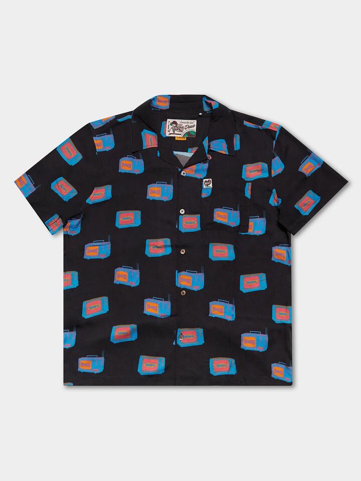 Image of Shirts. Productname: Deus TV Party Shirt in Anthracite colour by brand - Deus