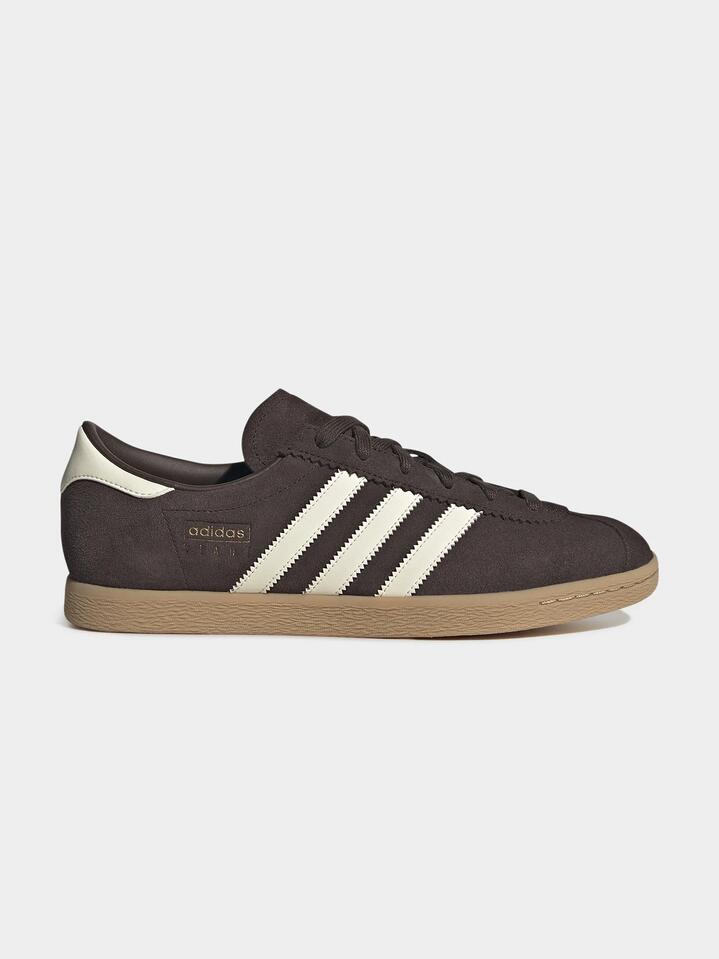 Image of Footwear. Productname: Adidas Stadt in Dark Brown/Cream White/Gum colour by brand - Adidas