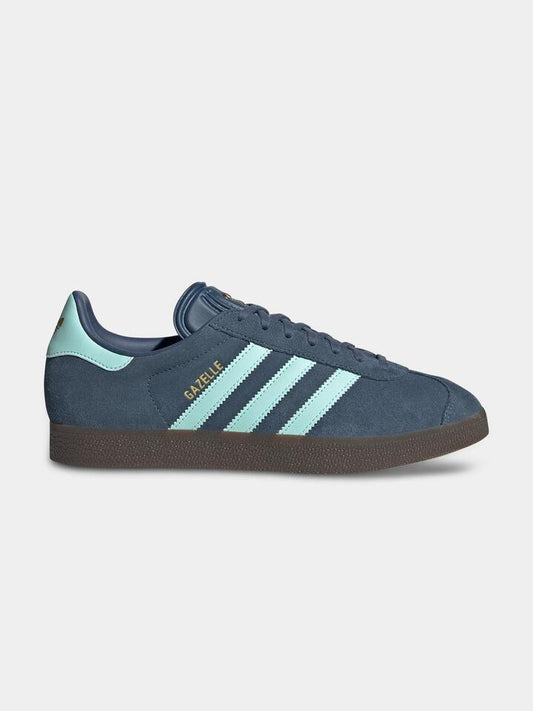 Image of Shoes. Productname: Adidas Men's Gazelle in Preloved Ink/Court Green/Gum5 colour by brand - Adidas