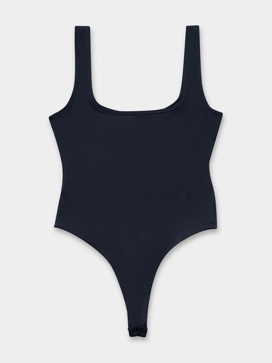 Image of a model wearing Tops. Productname: First Mse Standard Sling Bodysuit in Black colour by brand - First Mse