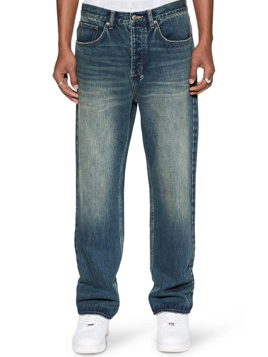 Image of a model wearing Denim. Productname: Ksubi Anti K in Gasoline colour by brand - Ksubi