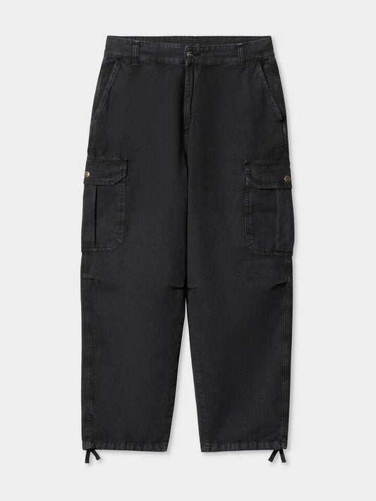 Image of a model wearing Pants. Productname: Carhartt Wip Stanton Cargo Pant in Black colour by brand - Carhartt Wip