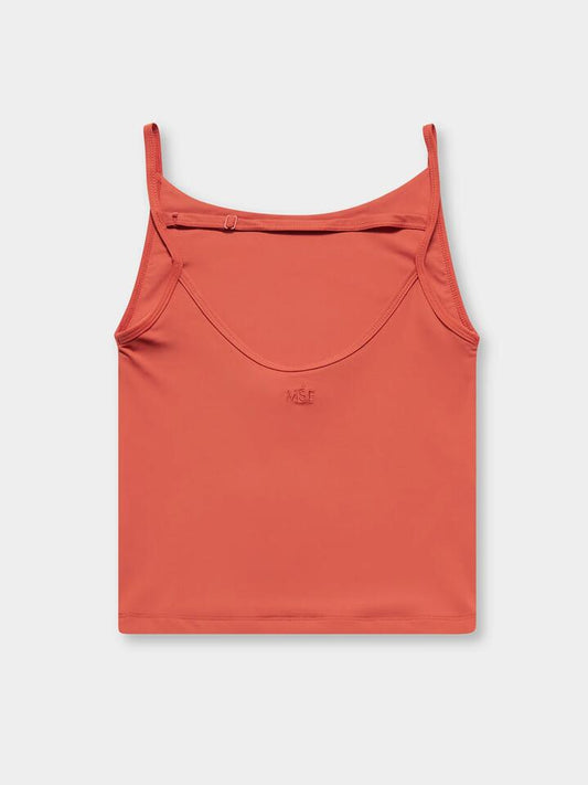 Image of a model wearing Tops. Productname: First Mse Standard Low Back Top in Sandstone colour by brand - First Mse