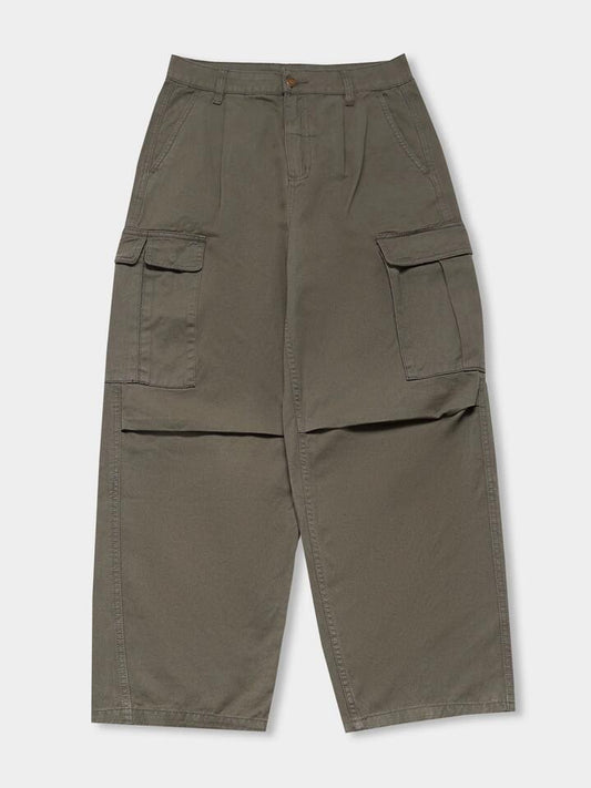 Image of a model wearing Pants. Productname: Thrills Union Slouch Pant in Mild Army colour by brand - Thrills