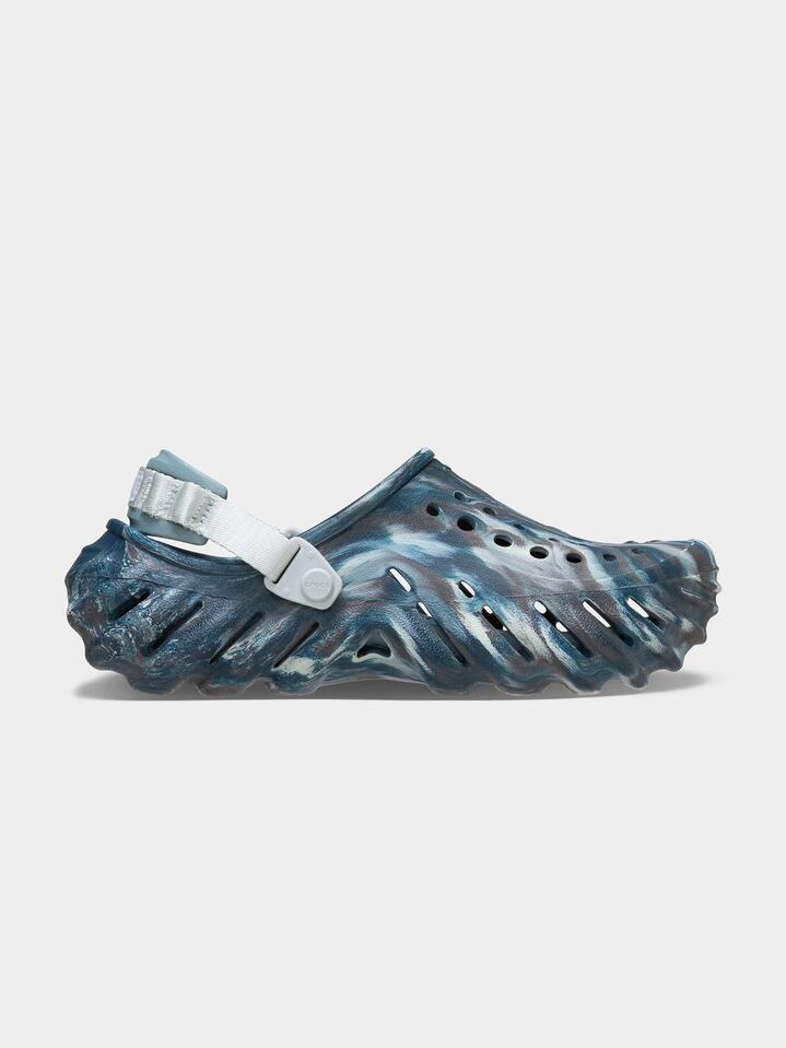 Image of Sandals. Productname: Crocs Echo Marbled Clog in Black Sand/Multi colour by brand - Crocs