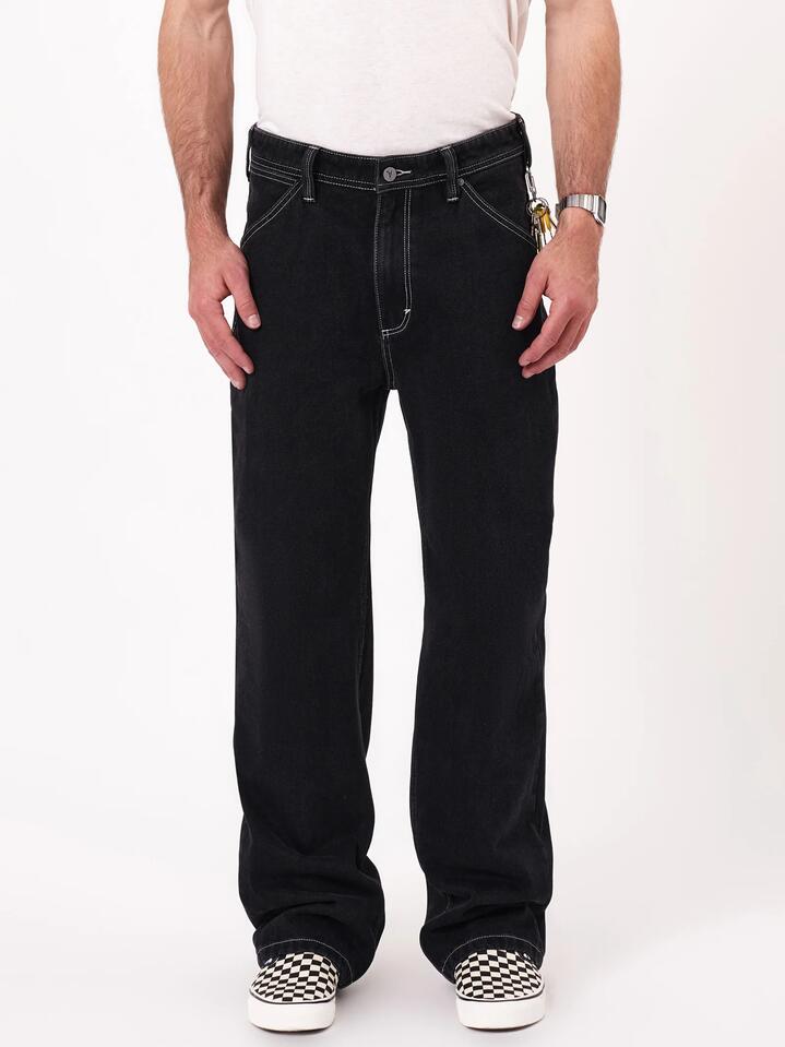 Image of Jeans. Productname: Abrand A5 Baggy Lance in Washed Black colour by brand - Abrand