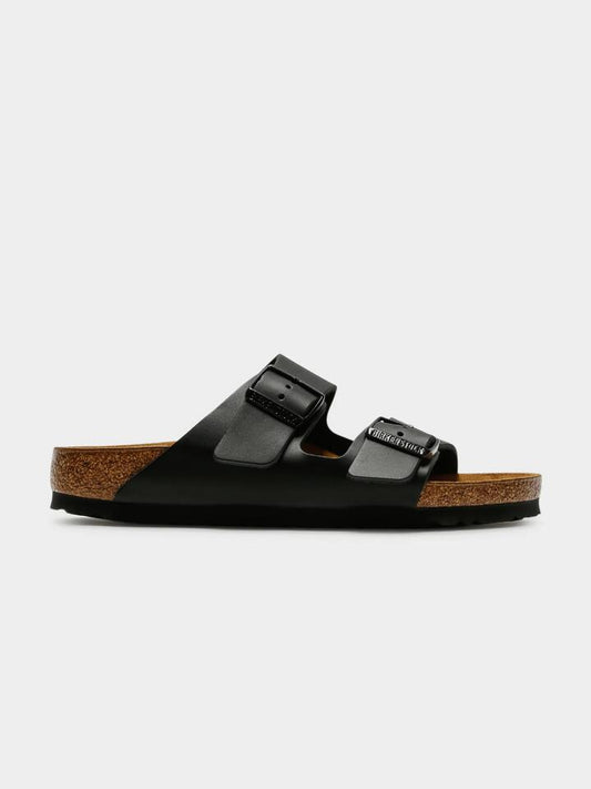 Image of Sandals. Productname: Birkenstock Unisex Arizona Narrow-Width Sandal in Black colour by brand - Birkenstock