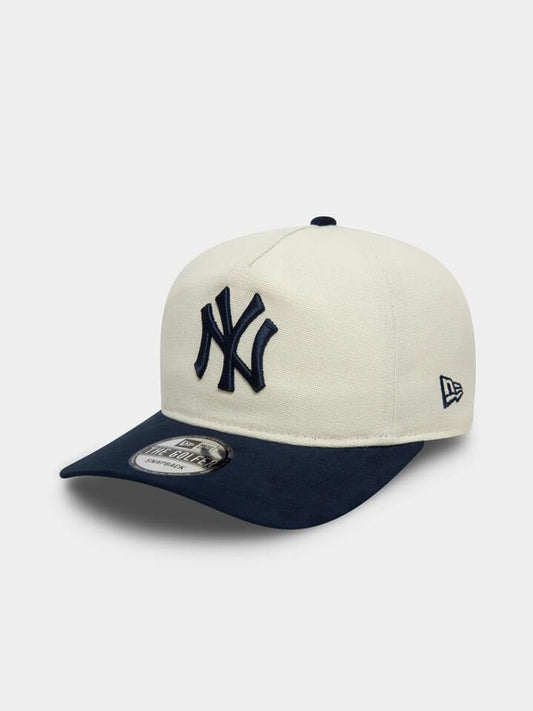 Image of Accessories. Productname: New Era 19TWENTY Golfer New York Yankees ONE SIZE Ivory/Navy Uv in Ivory/Navy Uv colour by brand - New Era