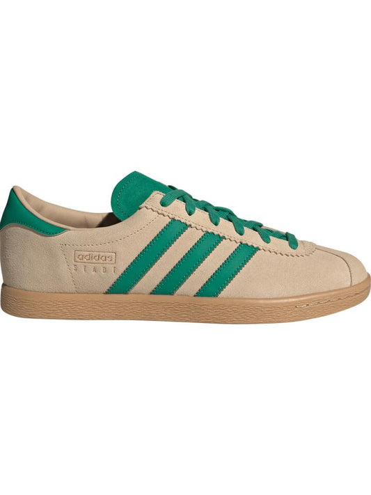 Image of Footwear. Productname: Adidas Unisex Stadt in Magic Beige/Bold Green/Gum 3 colour by brand - Adidas