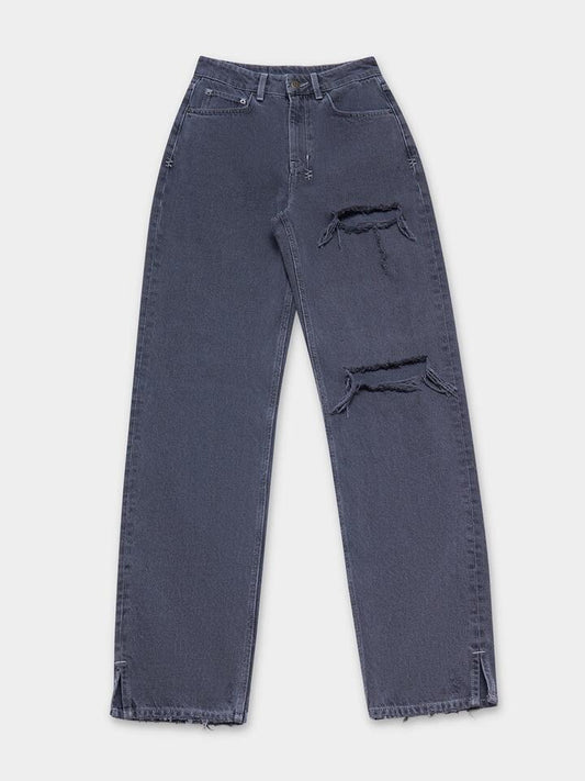 Image of a model wearing Denim. Productname: Ksubi Playback Splits in SHADE colour by brand - Ksubi