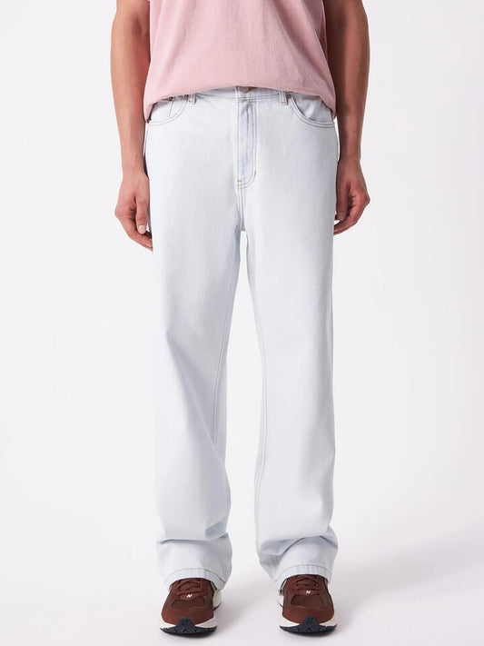 Image of a model wearing Denim. Productname: Article One Duff Jean in Bleach Blue colour by brand - Article One