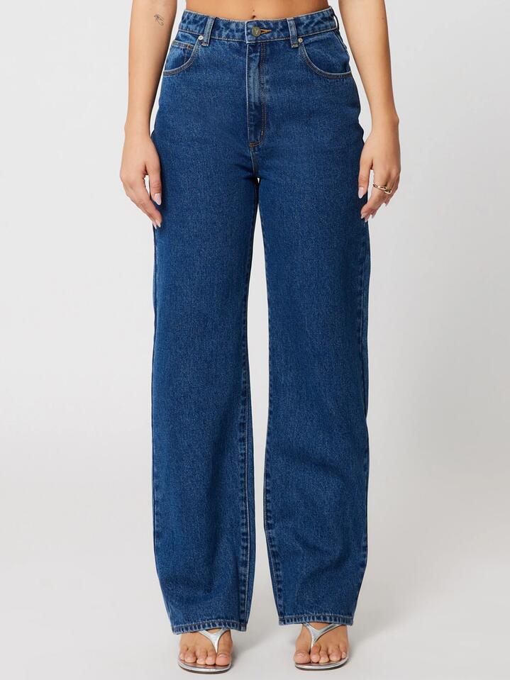 Image of Jeans. Productname: Abrand Carrie Jean Bella in Mid Blue colour by brand - Abrand