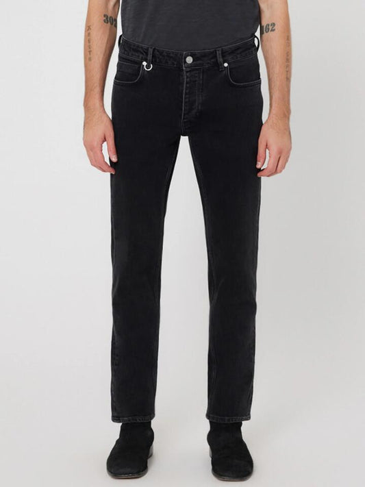 Image of a model wearing Denim. Productname: Neuw Lou Straight Dune in Faded Black colour by brand - Neuw