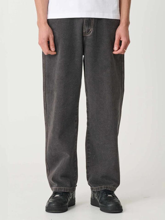 Image of a model wearing Denim. Productname: Xlarge Bull Denim 91 Jeans in Black colour by brand - Xlarge