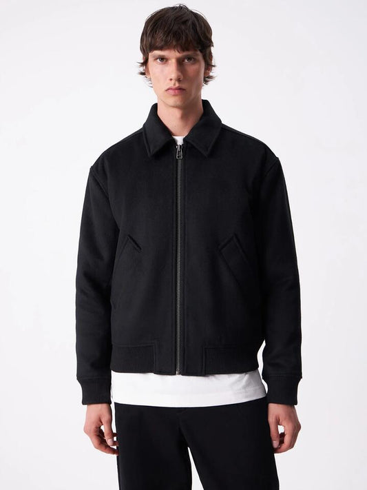 Image of a model wearing Outerwear. Productname: Article One Portas Ivy Jacket in Black colour by brand - Article One