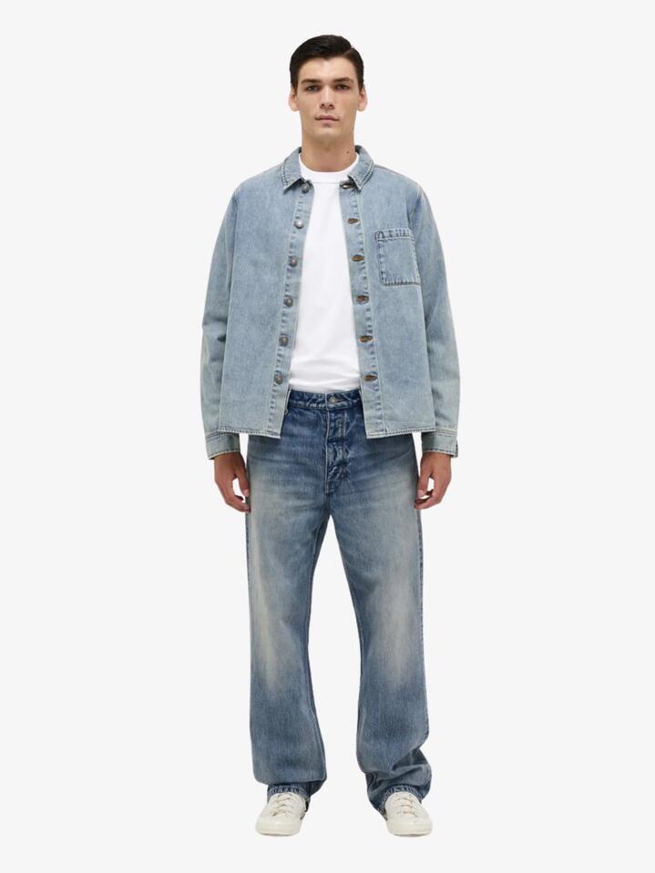 Image of Jeans. Productname: Denim Over Shirt in Mid Indigo colour by brand - Neuw