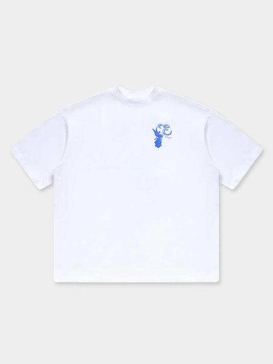 Image of a model wearing Tops. Productname: TNE Angelic Tee in Optic White colour by brand - TNE