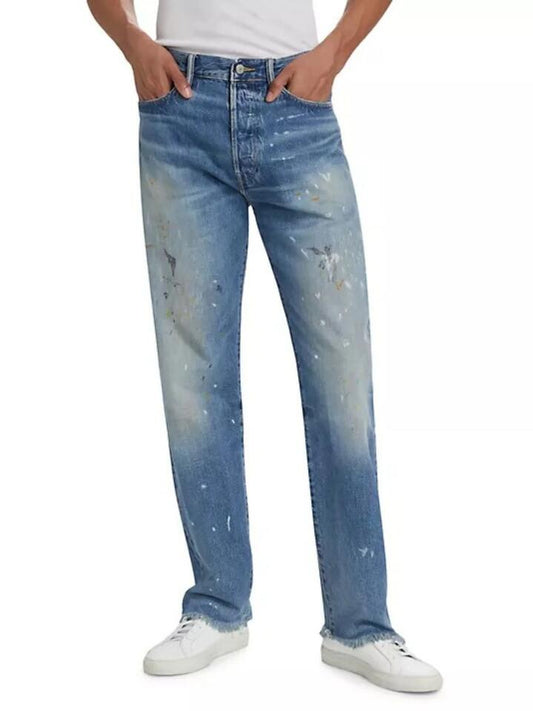 Image of a model wearing Denim. Productname: Polo Ralph Lauren 3X1 Rigid Denim in Denim colour by brand - Polo Ralph Lauren