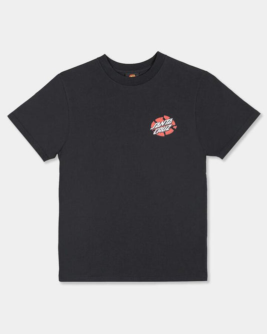 Image of T-Shirts. Product name - Santa Cruz Boys 8-16 Sc Meek Og Slasher T-Shirt Black in Black colour by brand - Santa Cruz