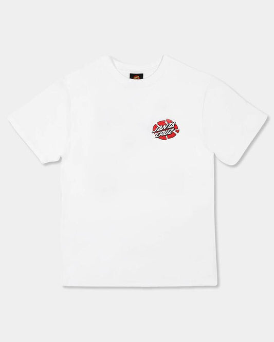 Image of T-Shirts. Productname: Santa Cruz Boys 8-16 Santa Cruz Meek Og Slasher T-Shirt White - in White colour by brand - Santa Cruz