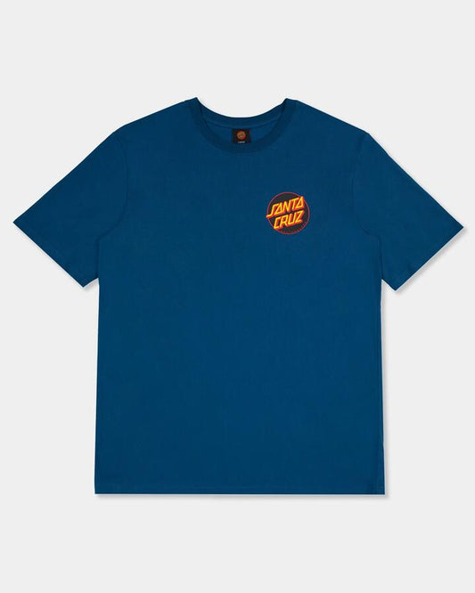 Image of T-Shirts. Product name - Santa Cruz Mens Descend Dots T-Shirt Teal in Teal colour by brand - Santa Cruz