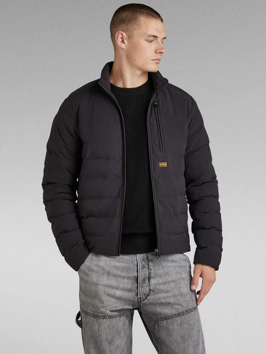 Image of a model wearing Outerwear. Productname: G-Star Foundation Liner Jacket in Dark Black colour by brand - G-Star
