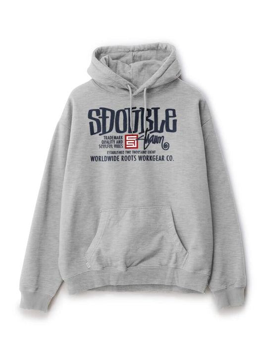 Image of a model wearing Outerwear. Productname: S-Double Workgear Hood in GREY HEATHER colour by brand - S-Double