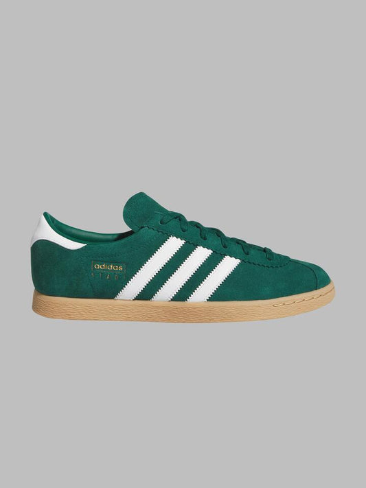 Image of Footwear. Productname: Adidas Unisex Stadt in Green/Cloud White/Gold Met colour by brand - Adidas