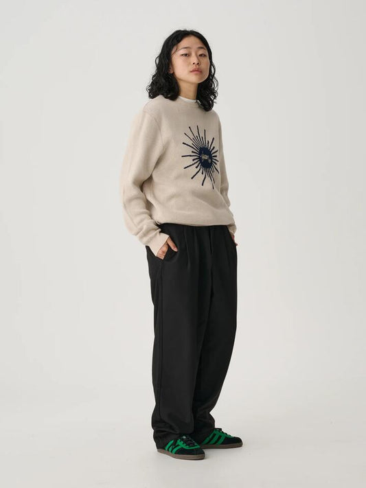 Image of a model wearing Outerwear. Productname: S-Double Sunburst Sweater in SHELL colour by brand - S-Double
