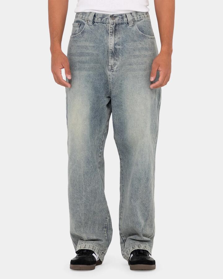 Image of Jeans. Product name - Rusty Mens Stone Cold Denim Jeans Dirty Dawg in Dirty Dawg colour by brand - Rusty