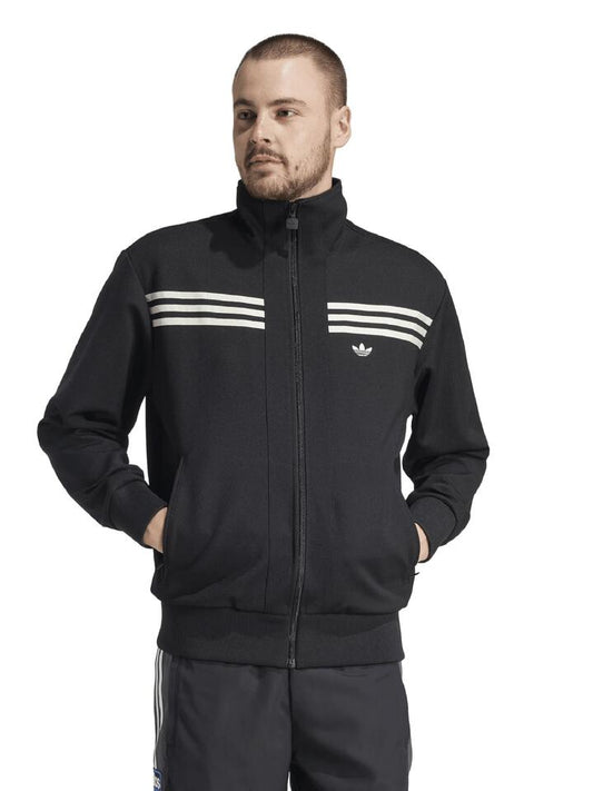 Image of a model wearing Tops. Productname: Adidas BB Track Top in Black colour by brand - Adidas