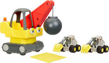 Image of Toy Playsets. Product name - Little Tikes: Let's Go Cozy Coupe: 3 Pack Construction Vehicles in colour by brand - Little Tikes
