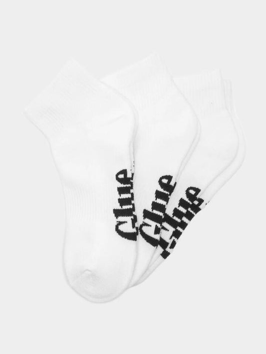 Glue Socks 3 Pairs of Ankle Socks