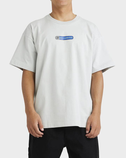 Image of T-Shirts. Product name - Billabong Mens Spec 73 Pill T-Shirt Silver in Silver colour by brand - Billabong
