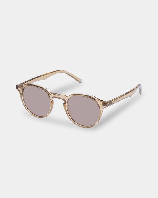 Image of Sunglasses. Productname: Le Specs Galavant Whiskey Mocha Tint Round Sunglasses Whiskey - in Whiskey colour by brand - Le Specs