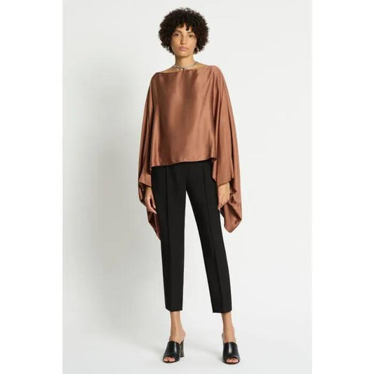 Image of a model wearing Tops. Productname: Sierra Blouse in ACORN colour by brand - sass and bide