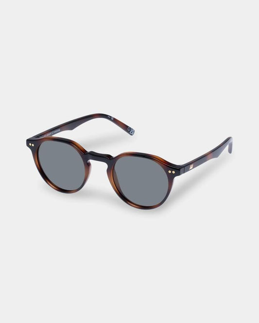 Image of Sunglasses. Productname: Le Specs Galavant Tort Green Mono Round Sunglasses Tort - in Tort colour by brand - Le Specs