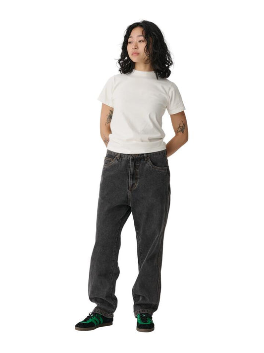 Image of a model wearing Denim. Productname: S-Double Denim Standard Jean Womens in BLACK WASH colour by brand - S-Double