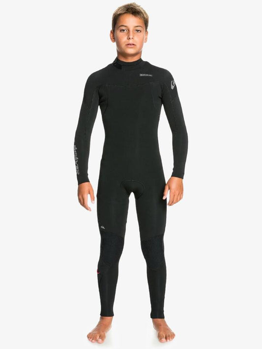 Image of Accessories. Product name - Quiksilver Boys 6-16 4/3Mm Everyday Sessions Back Zip Wetsuit Black in Black colour by brand - Quiksilver