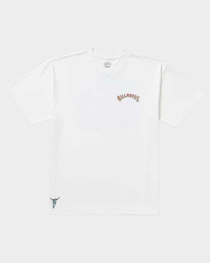 Image of a model wearing Tops. Productname: Billabong - Mens R U Down T-Shirt - White - in White colour by brand - Billabong