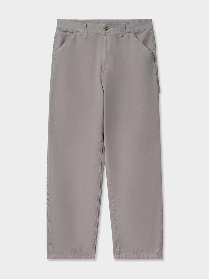Image of a model wearing Pants. Productname: Carhartt Wip OG Single Knee Pant in Yosemite Stone Wash colour by brand - Carhartt Wip