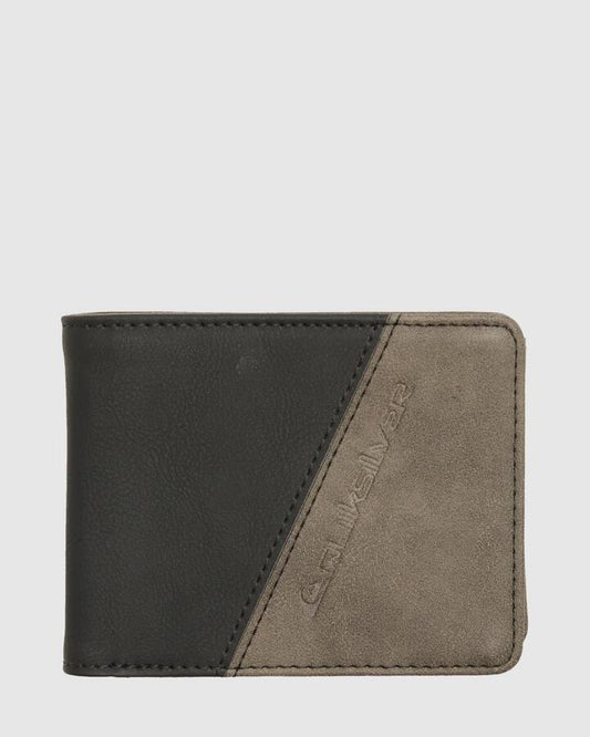 Image of Wallets & Money Clips. Productname: Quiksilver - Mens Sea Barker Leather Wallet - Black - in Black colour by brand - Quiksilver