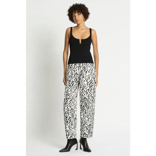 Image of a model wearing Denim. Productname: Manon Printed Jean in PRINT colour by brand - sass and bide