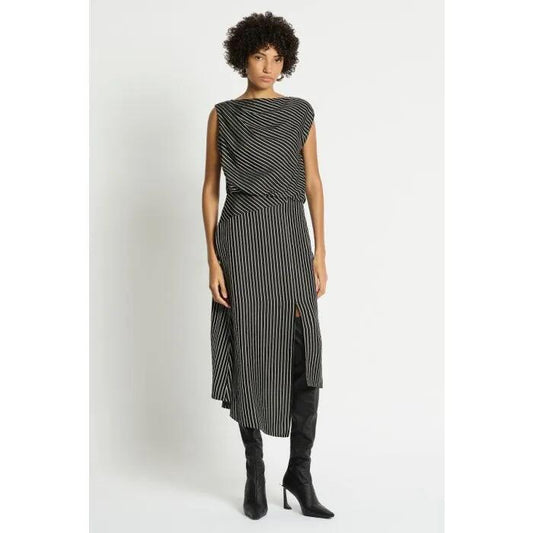 Image of a model wearing Dress. Productname: Parasol Dress in PRINT colour by brand - sass and bide