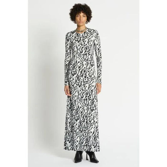 Image of a model wearing Dress. Productname: Dalmata Dress in PRINT colour by brand - sass and bide